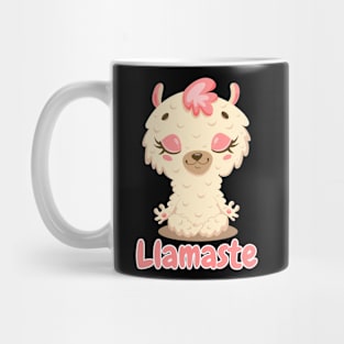 Llamaste Llama Namaste Yoga Llama Kawaii Cute Llama Funny Llama Mug